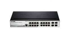 Коммутатор D-Link DGS-1510-20L/ME, с 16 портами 10/100/1000Base-T + 4 порта 1000Base-X SFP
