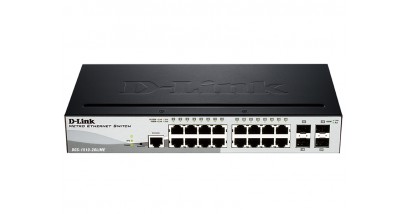 Коммутатор D-Link DGS-1510-20L/ME, с 16 портами 10/100/1000Base-T + 4 порта 1000Base-X SFP