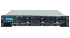 Система хранения Infortrend ESDS S12S-G22404B 6G SAS-to-6G SAS, 4 ports host connections. 2U 12-bay Single Controller model and rail kit included. No MUX board required. Supports SAS and SATA-II disk drives mixing.