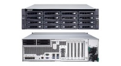 Система хранения Qnap Enterprise TDS-16489U-SA1 NAS, 16-tray w/o HDD, rackmount, 2xPSU, 2xXeon E5-2620 2.4GHz 6-core, 4xSFP+, 64GB DDR4 RDIMM. W/o rail kit RAIL-A03-57