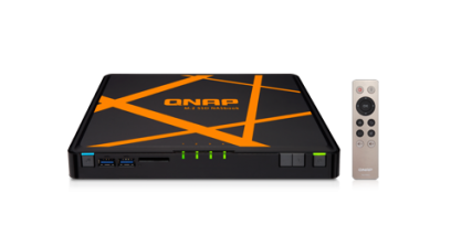 Система хранения Qnap TBS-453A-8G-480GB Сетевой RAID-накопитель, 480 Гбайт , HDMI-порт. Четырехъядерный Intel Celeron N3150 1,6 ГГц, 8 Гбайт.