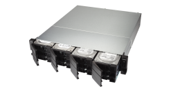 Система хранения Qnap TS-1231XU-RP-4G Сетевой RAID-накопитель, 12 отсеков 3,5"", 2 порта 10 GbE SFP+, стоечное исполнение, два блока питания. ARM Cor