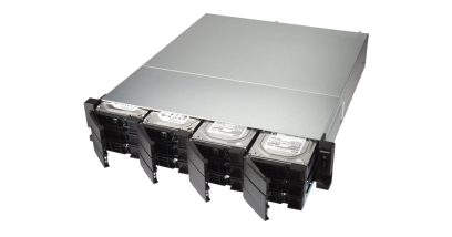 Система хранения Qnap TS-1231XU-RP-4G Сетевой RAID-накопитель, 12 отсеков 3,5"", 2 порта 10 GbE SFP+, стоечное исполнение, два блока питания. ARM Cor