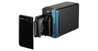 Система хранения Qnap TS-253B-8G, 2 отсека для HDD, 2*HDMI, 2*GLAN, 5*USB3.0