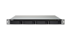 Система хранения Qnap TS-453BU-8G Сетевой RAID-накопитель, 4 отсека для HDD, стоечное исполнение, 1 блок питания. Intel Celeron J3455 1,5 ГГц, 8 ГБ.
