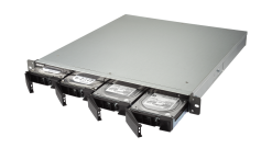 Система хранения Qnap TS-453BU-RP-4G 1U Intel Apollo Lake J3455 4-core 1.5GHz, Drives/bays 4, HDMI, 4xUSB 3.0, 4xRJ45, 4 Гб DDR3L