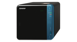 Система хранения Qnap TS-453Be-2G NAS, 4-tray w/o HDD. 2xHDMI-port. Quadcore Celeron J3455 1.5-2.3 GHz, 2GB DDR3L (1 x 2GB) up to 8GB, 2xGigabit LAN, Optional 10 Gigabit LAN, 5 x USB 3.0