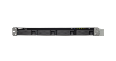 Система хранения Qnap TS-463XU-4G NAS, 4-tray w/o HDD, 4-сore AMD 2.0 GHz, 4GB DDR3L (4GBx1) up to 16GB (2x8GB), 1x10G RJ45, 4xGbE, 5xUSB, 1U Rackmount, 1x250W PSU, W/o rail kit RAIL-B02