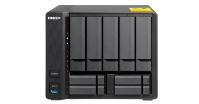 Система хранения Qnap TS-932X-2G 9-Bay NAS, AL324 64-bit quad-core 1.7GHz, 2GB DDR4 SODIMM RAM (1 x 2GB, max 16GB), 5 x 3.5"" and 4 x 2.5"" drive slots, 2 x 10GbE SFP+ LAN, 2 x GbE LAN, 3 x USB 3.0, hardware encryption, Built-in speake