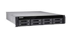 Система хранения Qnap TS-EC880U-E3-4GE-R2 Сетевой RAID-накопитель, 8 отсека для ..