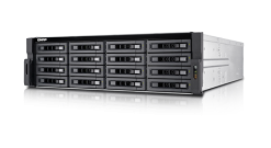 Система хранения Qnap TVS-EC1680U-SAS-RP-8GE-R2 NAS, 16-tray w/o HDD, Intel Xeon E3-1246 v3 3.5 GHz, 8 GB DDR3 ECC RAM (4GBx2) up to 32GB (8GBx4), cache mSATA 256 GB, 2x10 GbE SFP+ (40GbE optional), 4xGbE LAN, 8xUSB, 3U Rackmount, 2x650W PSU. W/o rail kit