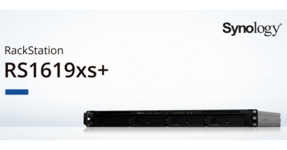 Система хранения Synology RS1619XS+ 1U USB3 NAS Enterprise / Intel Xeon D-1527 / 4 Drives bays / 2x USB 3.0 /4xRJ45 / 8 GB / DDR4 /File System EXT4