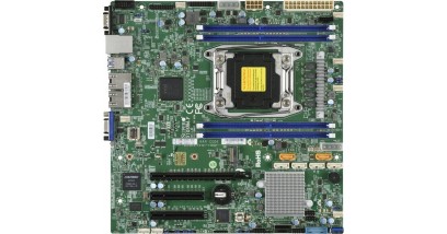 Материнская плата Supermicro MBD-X10SRM-F-O 1 x LGA 2011-v3, C612, 4* DDR4 RDIMM / LRDIMM, 1*PCI-Ex16 + 2*PCI-Ex8, SATA 6Gb/s, 2*GLAN, IPMI , mATX