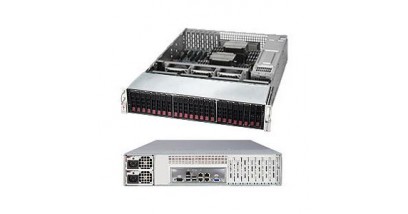Серверная платформа Supermicro SSG-2028R-E1CR24H 2U 2xLGA2011 iC612, 16xDDR4, 24x2.5""HDD, 2x10GbE, IPMI, 2x920W