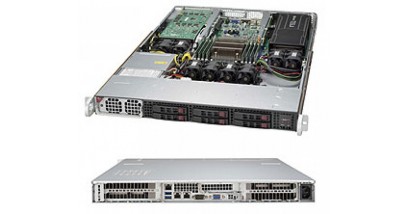 Серверная платформа Supermicro SYS-1018GR-T 1U 1xLGA2011 Intel C612, 8xDDR4, 6x2.5"" HDD, 2xGbE, IPMI, 1400W