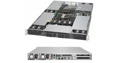 Серверная платформа Supermicro SYS-1028GR-TRT 1U 2xLGA2011 Intel C612, 16xDDR4, 4x2.5""HDD, 2x10GbE, IPMI, 2x1600W