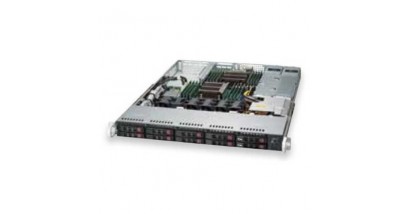 Серверная платформа Supermicro SYS-1028R-WTNRT 1U 2xLGA2011 iC612, 16xDDR4, 10x2.5"" HDD, 2x10GbE, IPMI, 2x700W