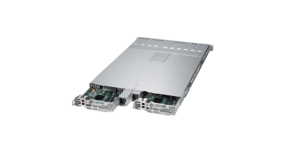 Серверная платформа Supermicro SYS-1028TP-DC0R 1U (2 Nodes) 2xLGA2011 Intel C612, 16xDDR4,4x2.5""HDD, 2xGbE,IPMI, 2x1000W