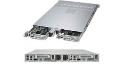 Серверная платформа Supermicro SYS-1028TP-DC1T 1U (2 Nodes) 2xLGA2011 Intel C612, 16xDDR4, 4x2.5""HDD, 2x10GbE 2x1000W
