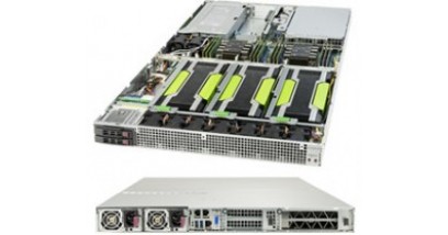 Серверная платформа Supermicro SYS-1029GQ-TRT 1U (Up to 4 NVIDIA GPU) 2xLGA3647 iC621, 12xDDR4, 4x2.5""HDD, 2x10GbE, IPMI, 2x2000W