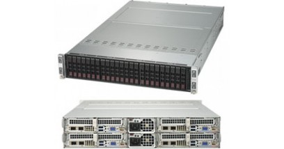 Серверная платформа Supermicro SYS-2028TP-HC0R-SIOM 2U (4 Nodes) 2xLGA2011 16xDDR4, 6x2.5""HDD, SAS, IPMI 2x2000W