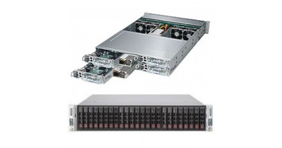 Серверная платформа Supermicro SYS-2028TP-HC1R 2U (4 Nodes) 2xLGA2011 16xDDR4, 6x2.5""HDD, SAS, 2xGbE, IPMI 2x2000W