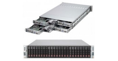 Серверная платформа Supermicro SYS-2028TR-H72R 2U (4 Nodes) 2xLGA2011 8xDDR4, 6x2.5"" HDD, 6xSAS, 2xGbE, IPMI, LP 2x1600W