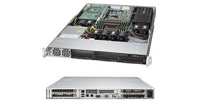 Серверная платформа Supermicro SYS-5018GR-T 1U LGA2011 Intel C612, 8xDDR4, 3x3.5""HDD, 2xGbE, IPMI 1400W