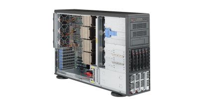 Серверная платформа Supermicro SYS-8048B-TR4F 4U/Tower 4xLGA2011 (E7-4600/4800 v4/v3) C602J, 32xDDR4, 5x3.5"" HDD, 2x1GbE, IPMI 2x1400W