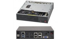Серверная платформа Supermicro SYS-E300-8D Mini-1U Xeon D-1518, 4xDDR4, 1x2.5""fix.HDD, 8xLAN, IPMI 300W