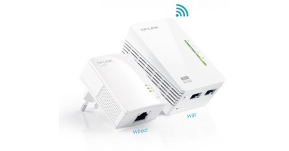 Сетевой адаптер TP-Link TL-WPA2220KIT 300Mbps Wireless AV200 Powerline Extender starter Kit, 200Mbps Powerline Datarate