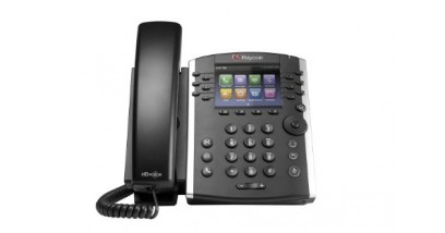 VVX 410 12-line Desktop Phone Gigabit Ethernet with factory disabled media encryption for Russia. POE. Ships without power supply