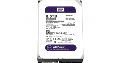 Жесткий диск WD SATA 8TB WD80PURZ Purple (5400rpm) 128Mb 3.5""